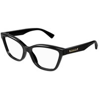 Monture de lunettes Gucci Femme GG1589O001-BLACK-BLACK-TRANSPARENT55 - GG1589O001-BLACK-BLACK-TRANSPARENT55